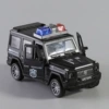 Black police car