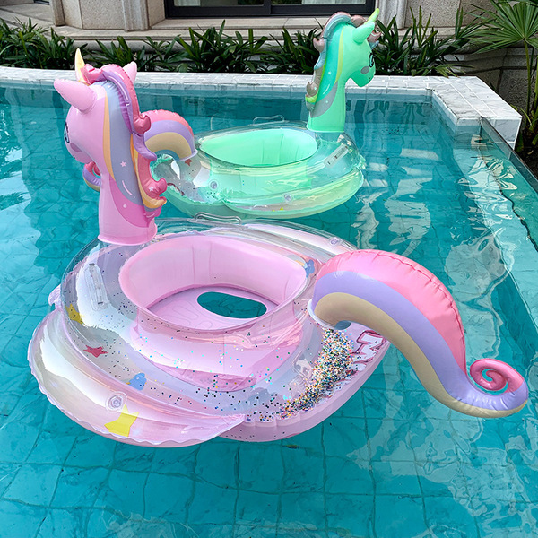 Summer rainbow cartoon swimming ring