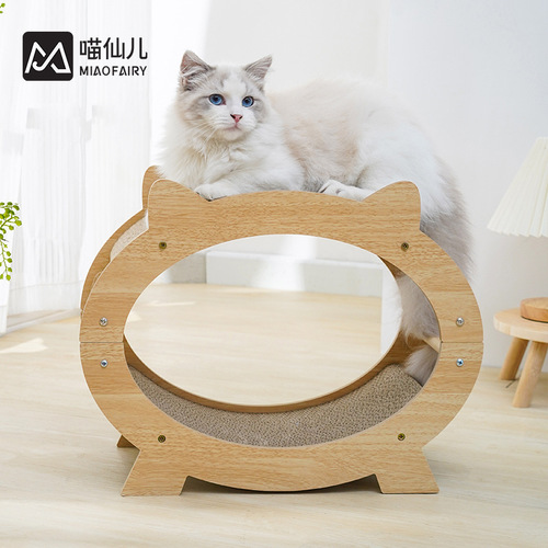 Meow Fairy TV style vertical cat scratching board corrugated paper replaceable claw grinding tool universal cat nest for all seasons