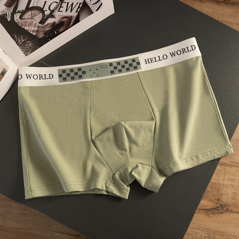 Niños algodón de cuatro ángulos pantalones deportivos sueltos adolescentes niños gran tamaño antibacteriano entrepierna de ángulo plano cabeza de pantalones cortos