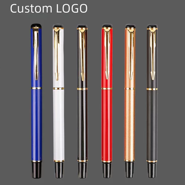 Manufacturer Wholesale Multi-Color High-End Gel Pen Business Office Metal Signature Pen Advertising Gift Pen with Logo Printing
