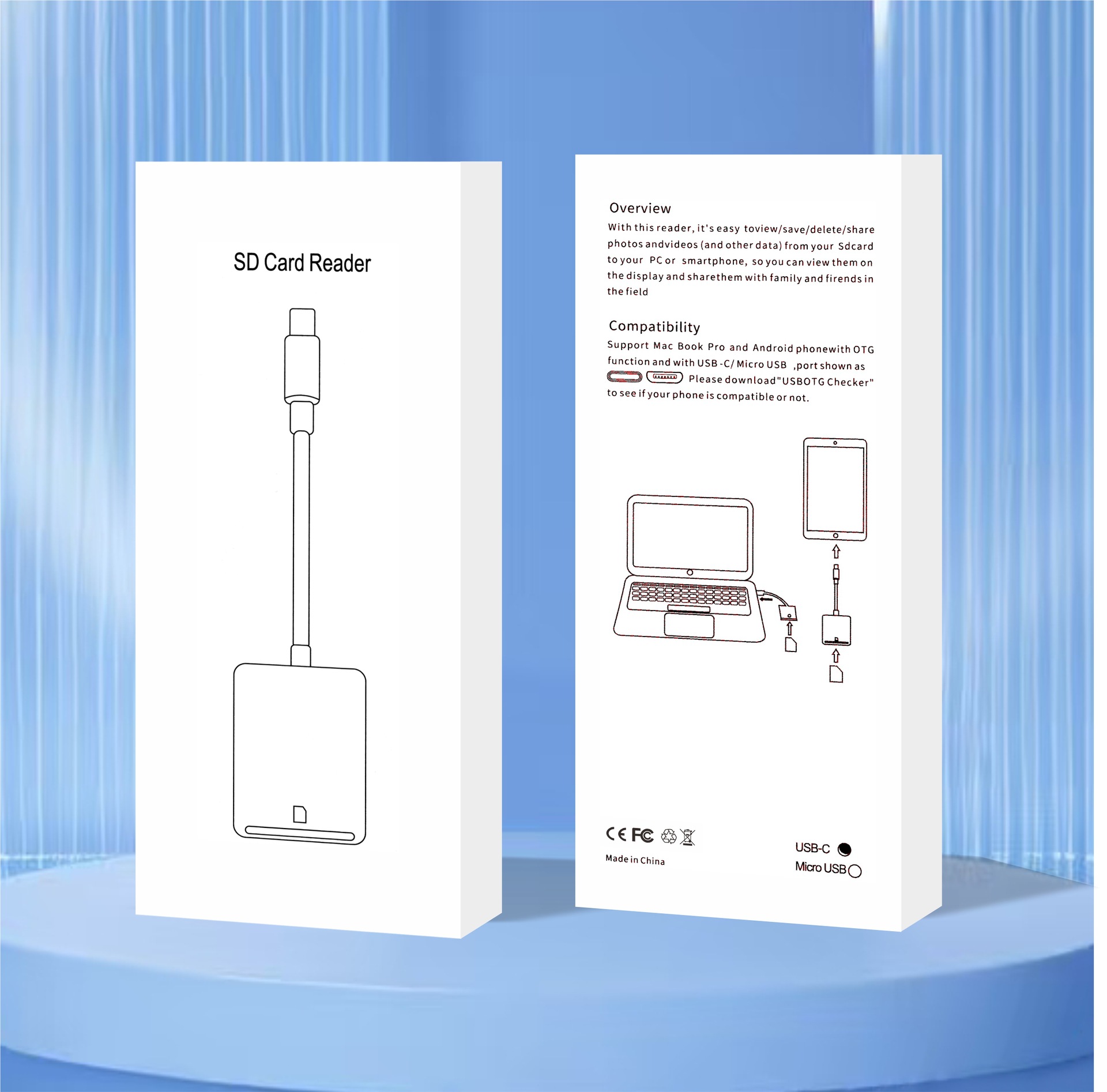 Tipo-c a SD Tarjeta de la Cámara teléfono móvil dedicado lector de tarjetas OTG TF tarjeta de memoria de alta velocidad cable adaptador de ventas directas de fábrica