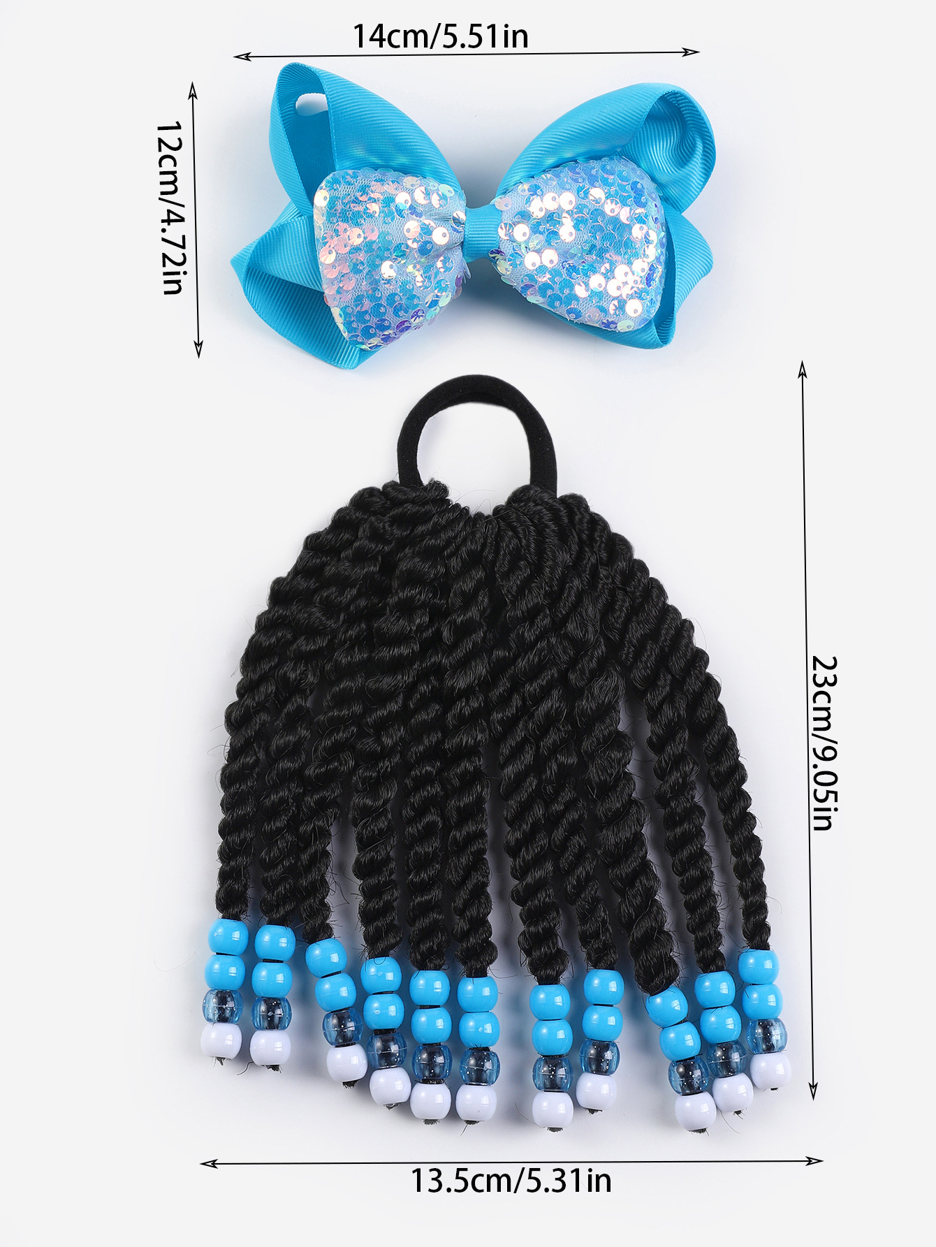 Nueva Amazon venta caliente para niños africanos pelucas de cola de caballo accesorios de pelucas negras para niños ponytail