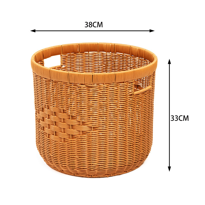 Canasta de lavandería canasta de ropa canasta de almacenamiento ropa doméstica canasta de ropa imitación canasta de ratán canasta de lavandería almacenamiento artefacto