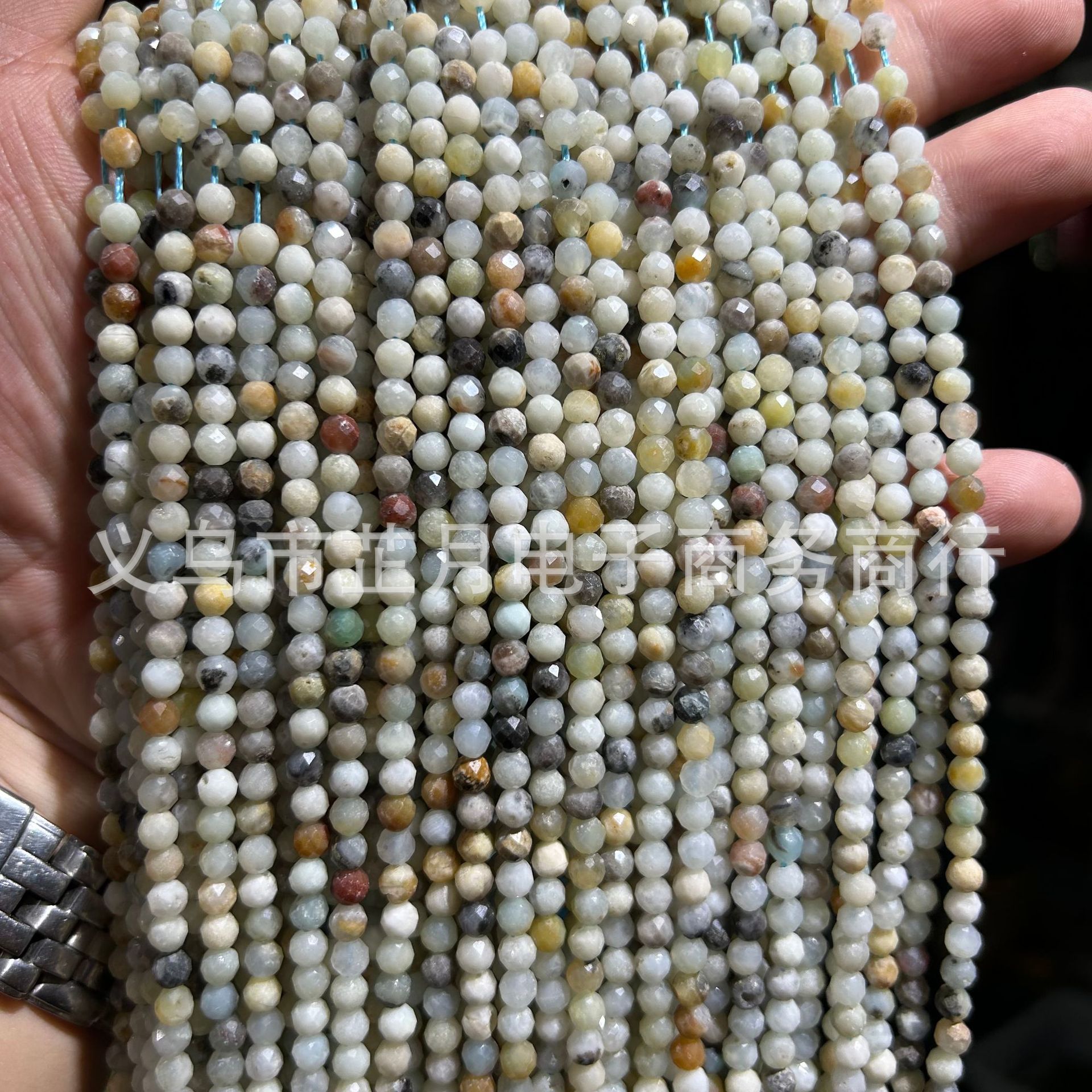 Pequeñas cuentas 2mm3mm4mm facetas todo tipo de ágata Cristal de piedra natural granos sueltos DIY joyería pulsera collar