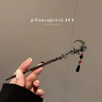 Новая китайская лунная булочка женская ниша дизайн холодные украшения для волос Современные минималистские булочки для волос