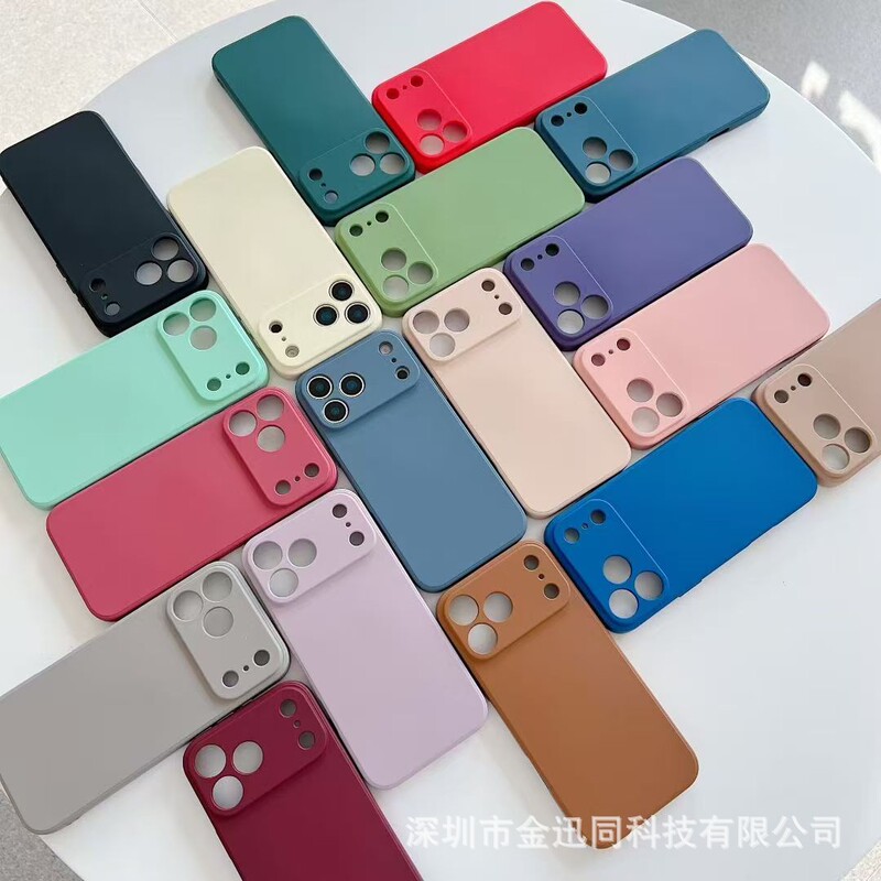 Suitable for Samsung S26 Ultra Mobile Phone Case, Straight Edge Liquid Silicone A57 A37 Protective Cover A07 A17 Mobile Phone