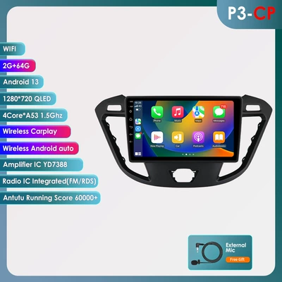 Cross-border 9-inch for 13-21 DVD Navigation - wifi-version-quad-core-2-64g-with-carplay-9-inch-for-13-21-ford-transit-custom