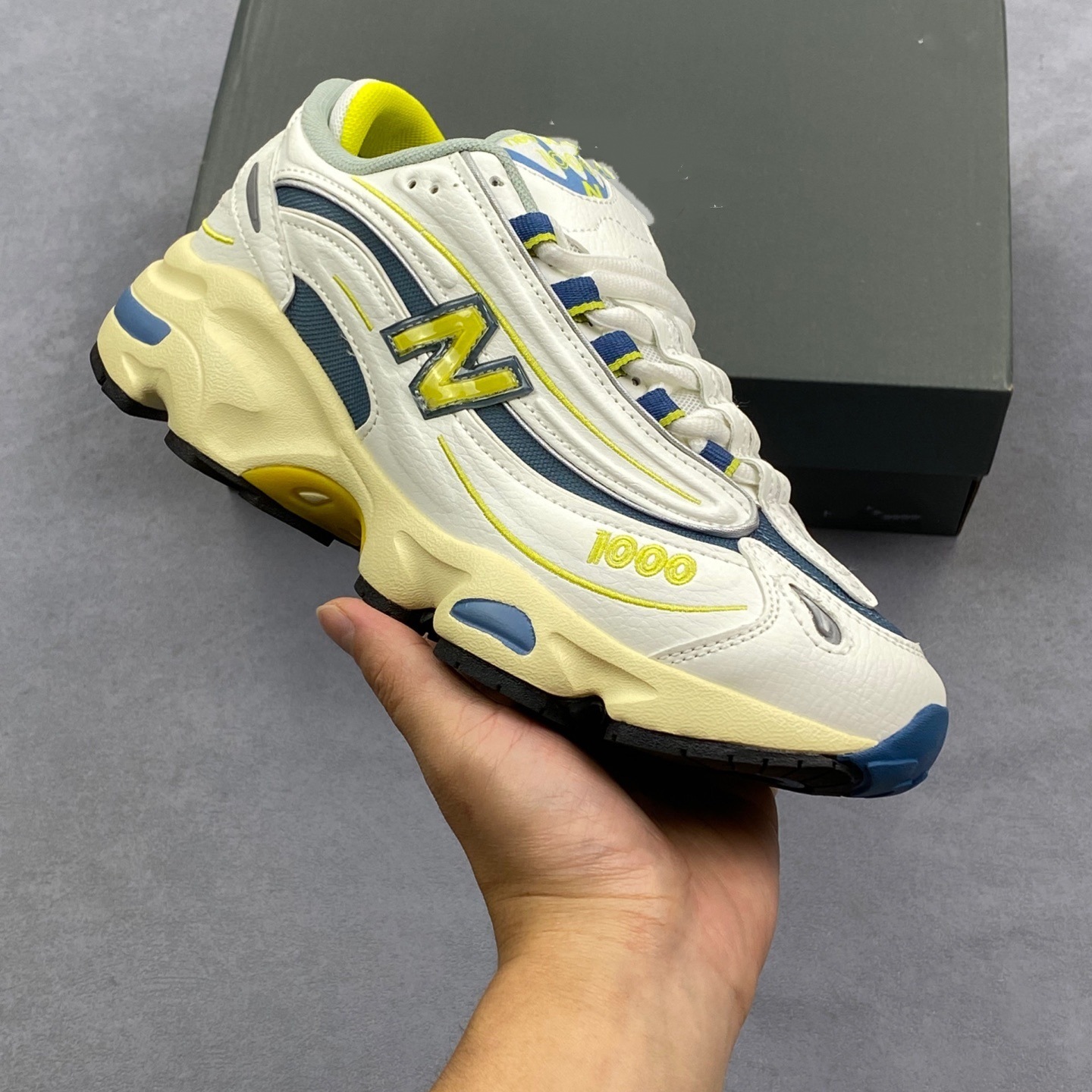 Putian zapatos comercio exterior NB1000 altura de suela gruesa zapatos deportivos para correr zapatos casuales retro zapatos para correr