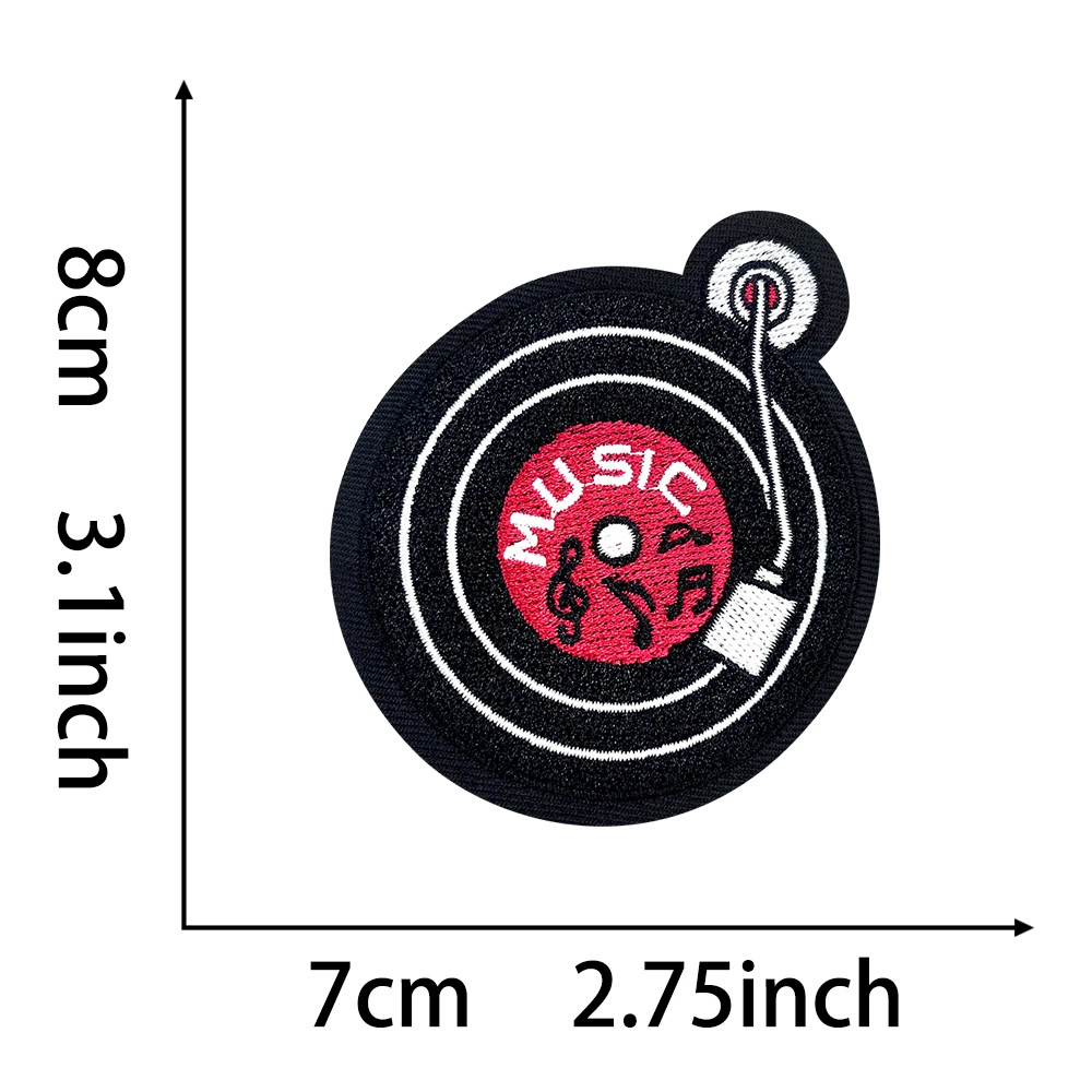 Embroidered Patch Set — Summer Beach & Surf Motifs, Assorted Designs, 6.3×5.1 cm