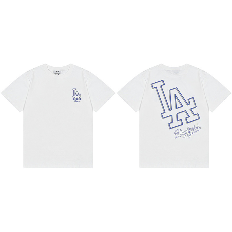 韓国新作MLBバックロゴ大プリントNY半袖Tシャツ男女兼用刺繍カジュアル半袖|undefined