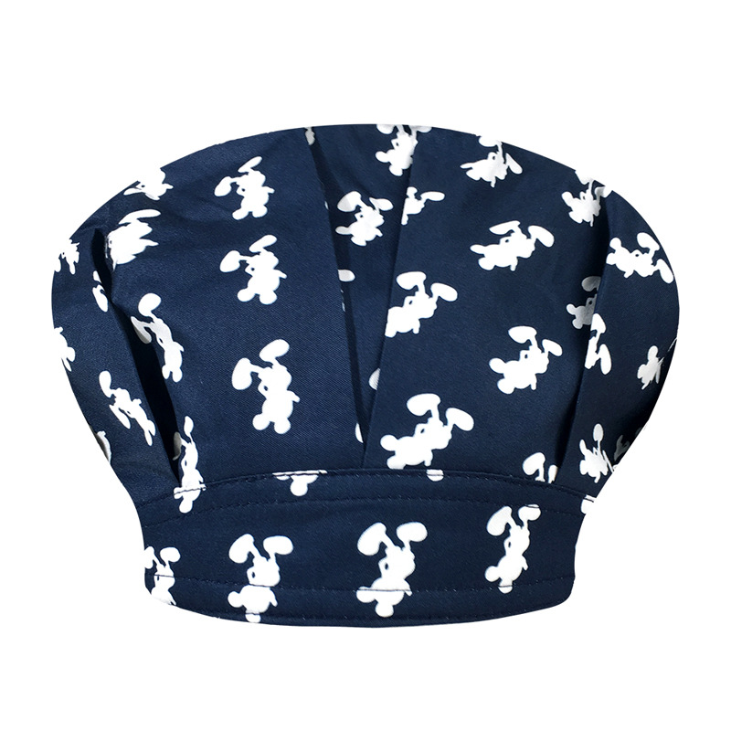 Un gran número de en stock de gama alta de algodón impreso tapa de cirugía oral dental hembra doctor enfermera Pelo Largo cerrado dedo del pie gorra mullida