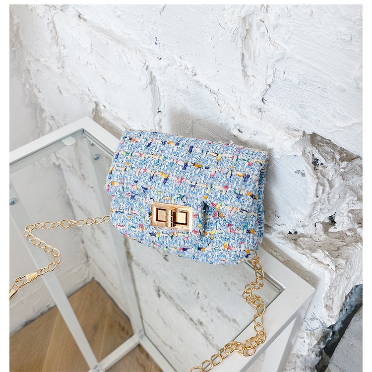 Bolso pequeño de los nuevos niños bolsa de mensajero femenina princesa moda bolso de hombro bebé Chanel estilo cambio accesorios bolsa de moda