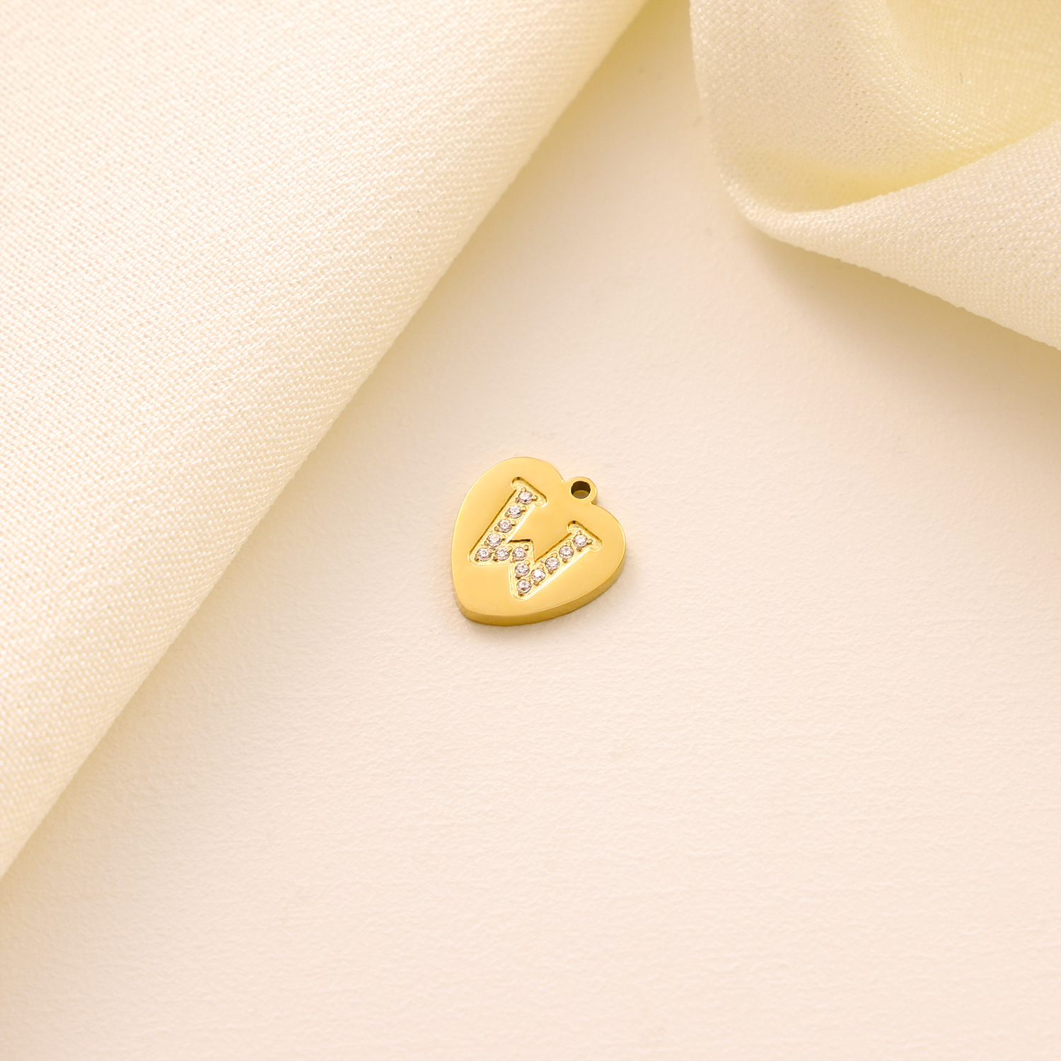 3g Weight Pendant, Chain Jewelry Making Type Zircon Inlay Material DIY Jewelry Accessories Classification 1 Piece Quantity 304 Stainless Steel Material Letter, Heart Shape Pattern Inlay Design Simple Style, Classic Style Style 1 Piece 304 Stainless Steel Zircon Letter Heart Shape Pendant Chain 6