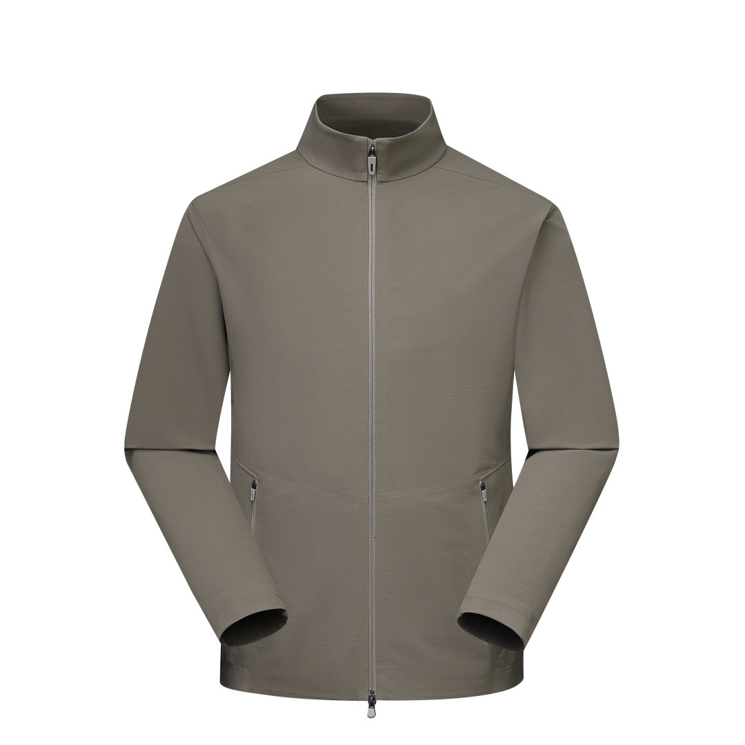 Same Style as Dijia, Spring and Autumn Men's Softshell Outdoor Sports Windproof and Waterproof Jacket, Stand Collar Jacket, Sports and Leisure