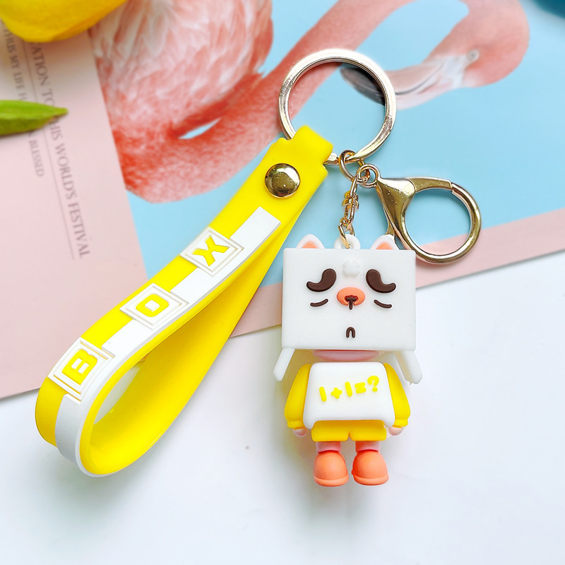 Venta directa de fábrica llavero colgante pequeño muñeca tridimensional llavero de coche mochila escolar colgante puesto al por mayor productos pequeños