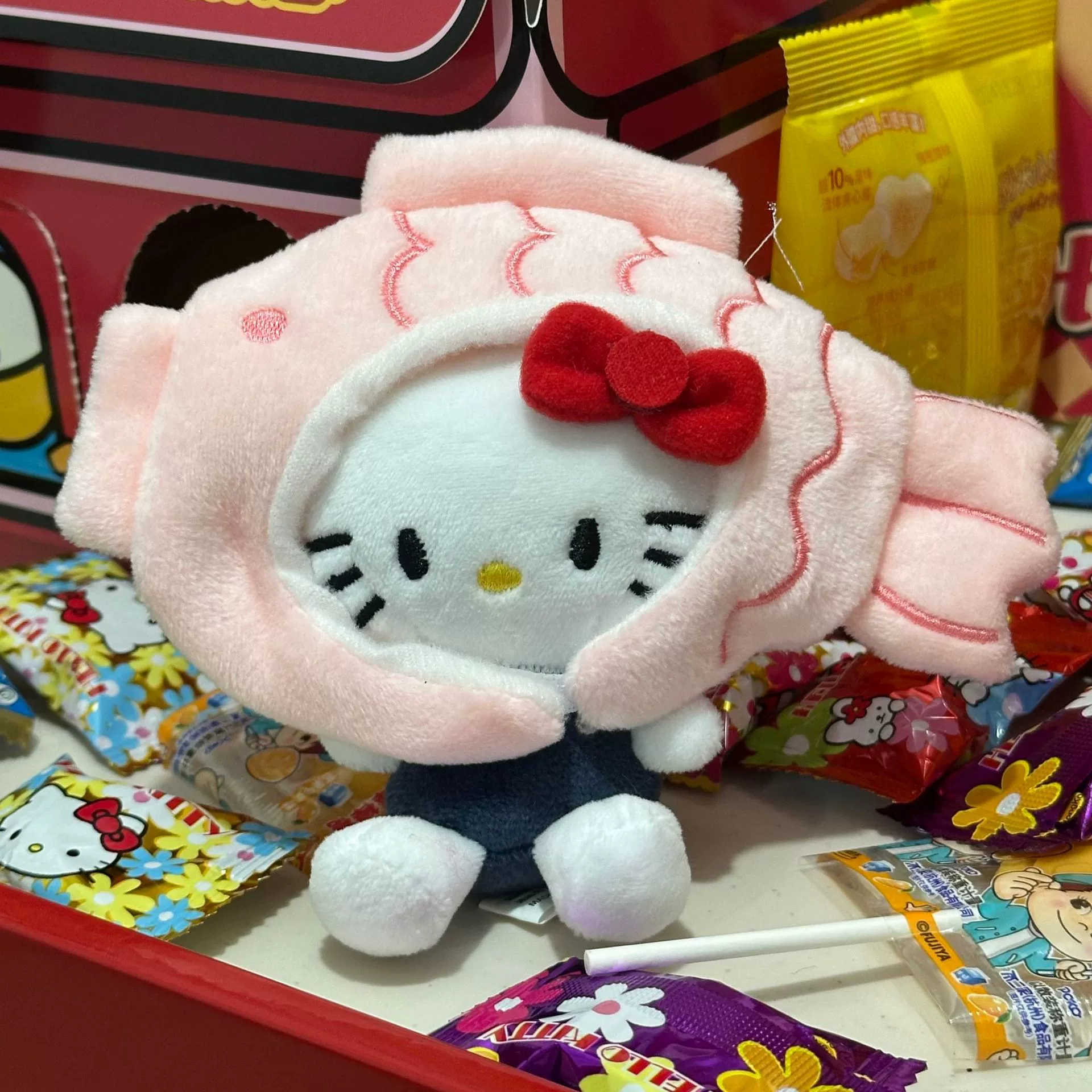 Плюшевая подвеска-брелок для ключей (Hello Kitty) симпатичная кукла, мягкая мини-плюша 10+ вариантов дизайна, подарок 0.038 кг