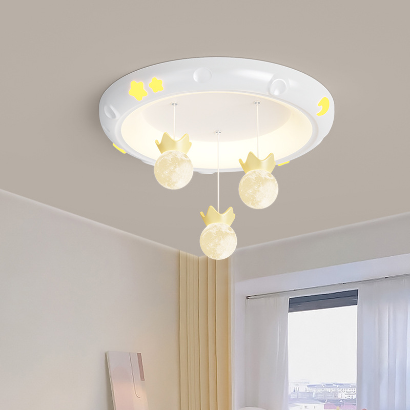 Lámpara de dormitorio Lámpara de techo de resina de viento crema cálida