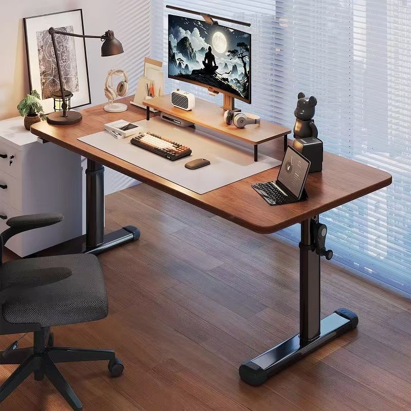 Height-Adjustable Bedroom Home Student Desk Study E-Sports Desk Writing Desk Office Desk Rectangular Computer Desk Workbench