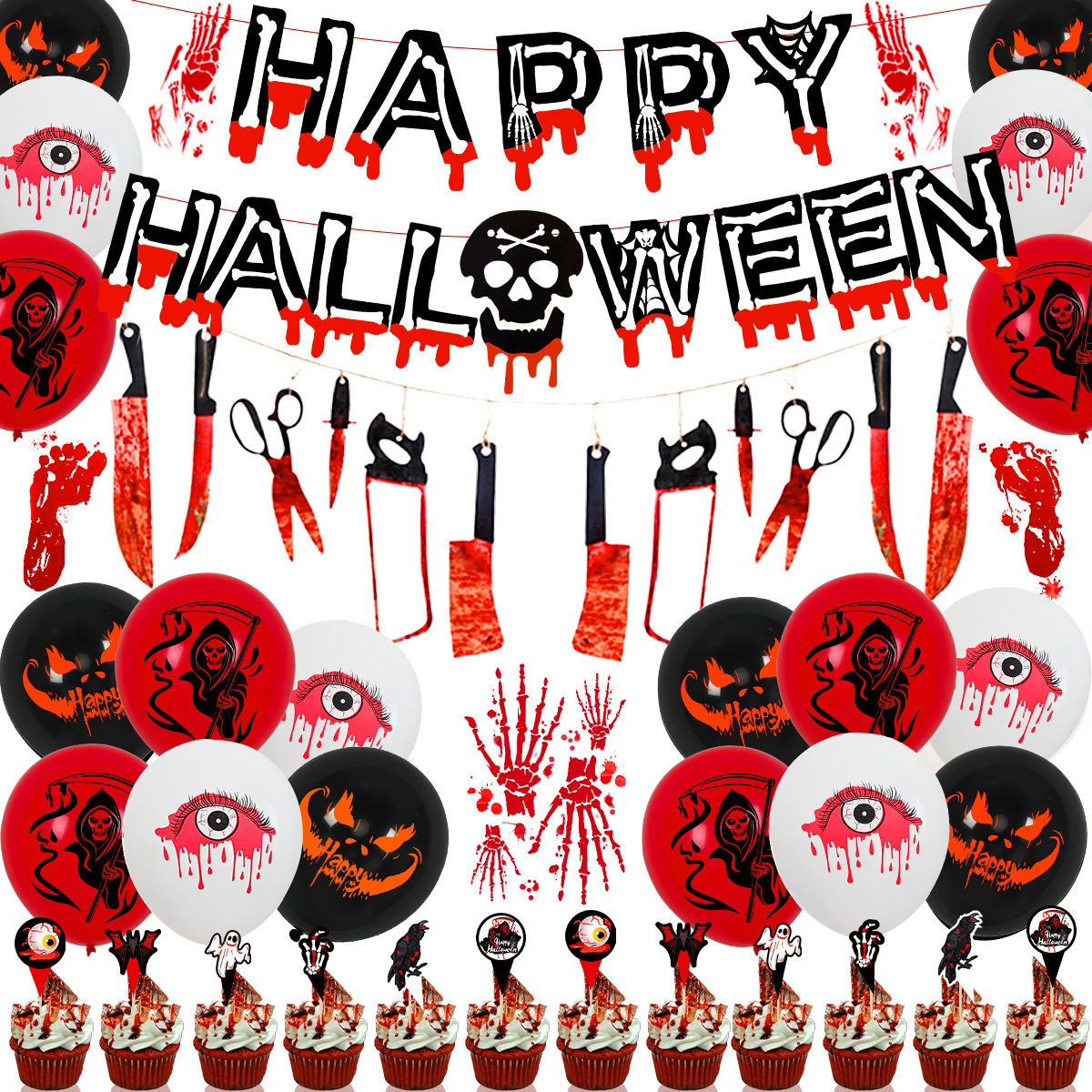 Nuevo traje de globo de Halloween Festival de fantasmas transfronterizo decoración de fiesta bar centro comercial diseño de ambiente traje de globo