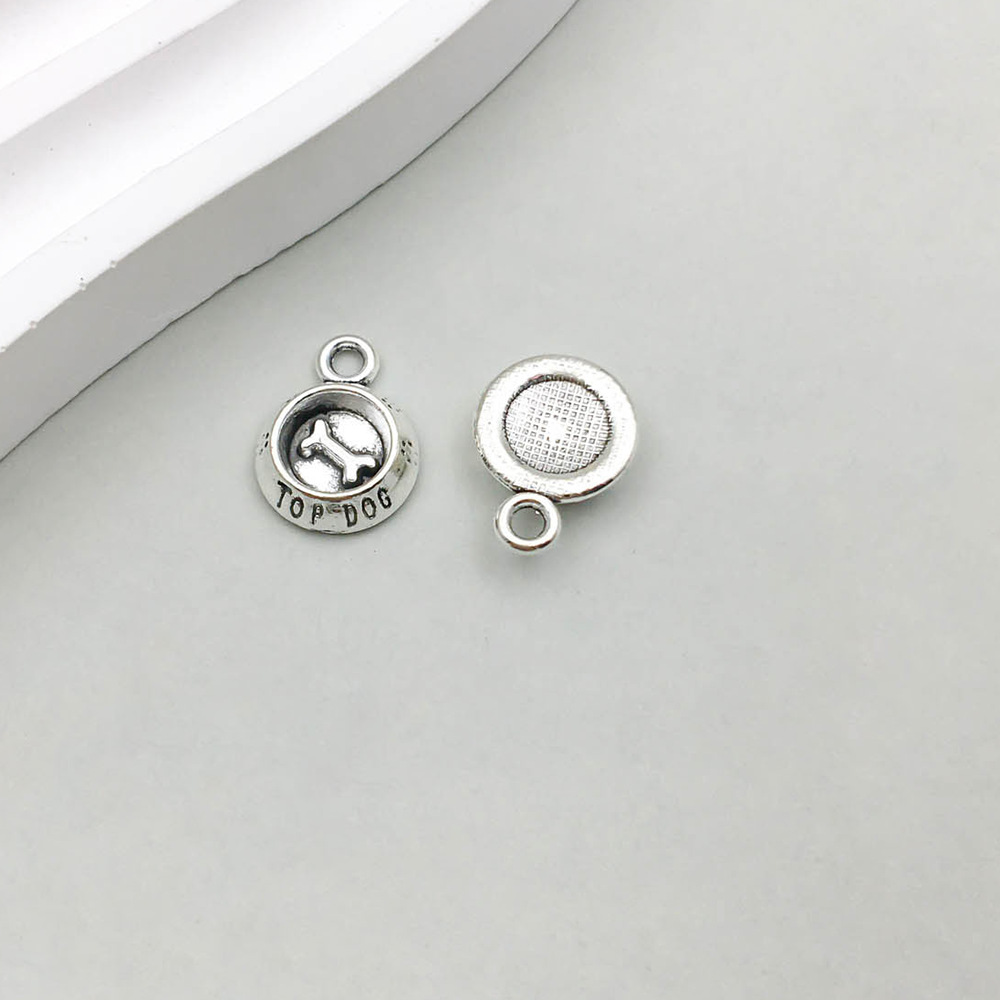 1 고대 실버 개 밥 그릇 10*15mm-1.2g-9812