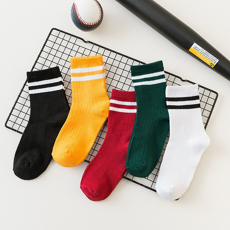 Demi-season breathable knee socks, mid-length, soft knit, versatile colors for everyday wear