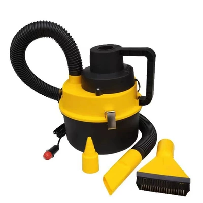 High-power drum car vacuum cleaner wet and dry car vacuum cleaner portable portable vacuum cleaner household (Tozsoranlar) - yellow-car-12v-large-motor