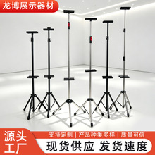 三角挂画架铁质可调折叠双面升降海报架广告立式双面三角挂画架子