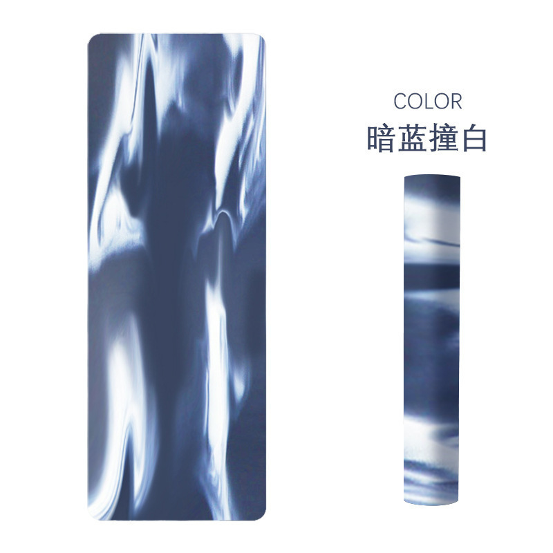 ルルヨガマット天然ゴム滑り止め女性専用スポーツマット5mm厚防音フィットネスマット|undefined