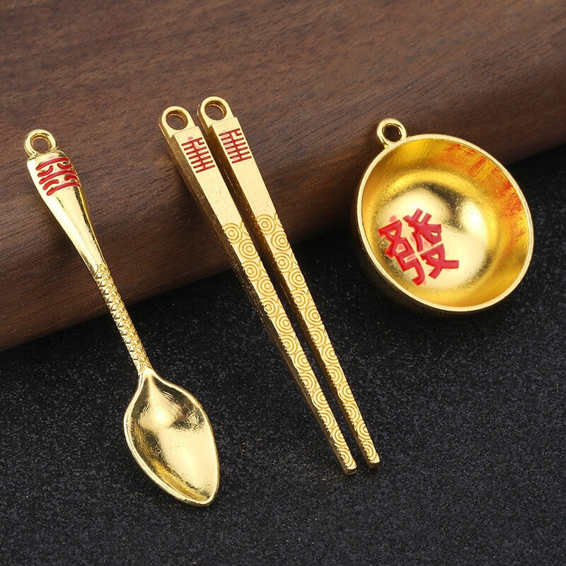 Factory Direct Sales Fortune Keychain Pendant, Trendy Creative Gift for Men and Women, Keychain Decoration