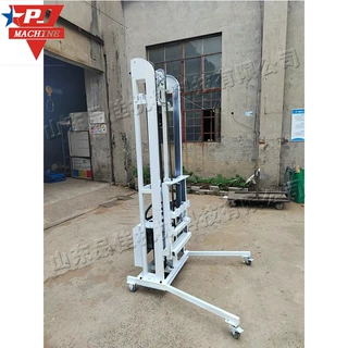 240L垃圾桶提升倾倒机工业废料举升机方形圆筒容器链条提升机