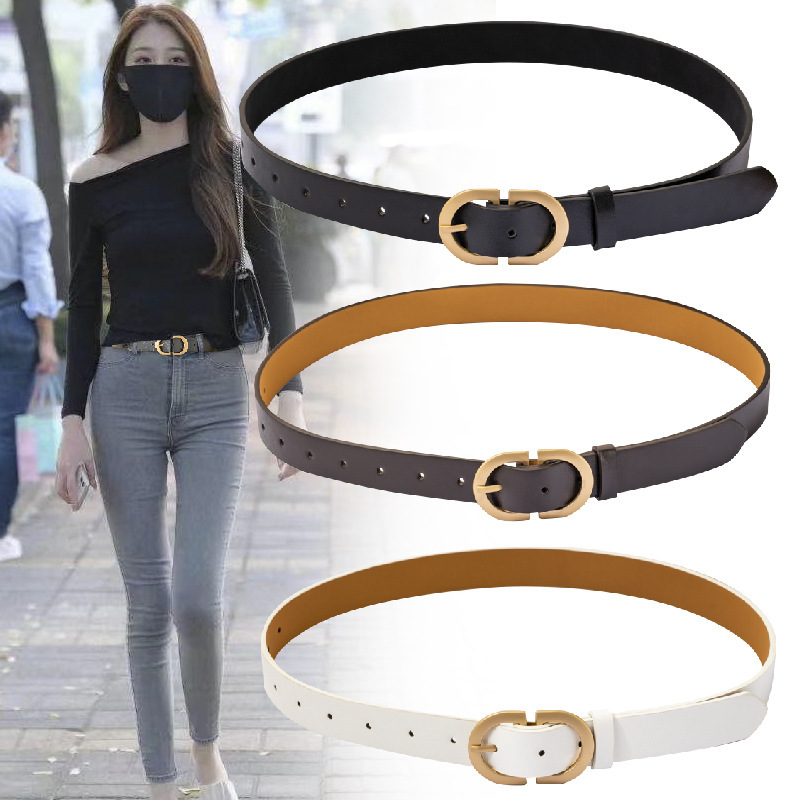 Pin Buckle Belt Women's Wide Decorative Suit Dress Shirt Denim Instagram Popular Belt Mother Buckle Belt