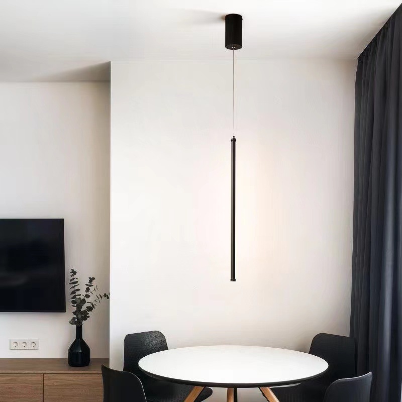 Minimalist Bedroom Bedside Pendant Lamp Nordic Simple Bedside Table Suspension Lamp LED Living Room Background Wall Atmosphere Small Pendant Lamp