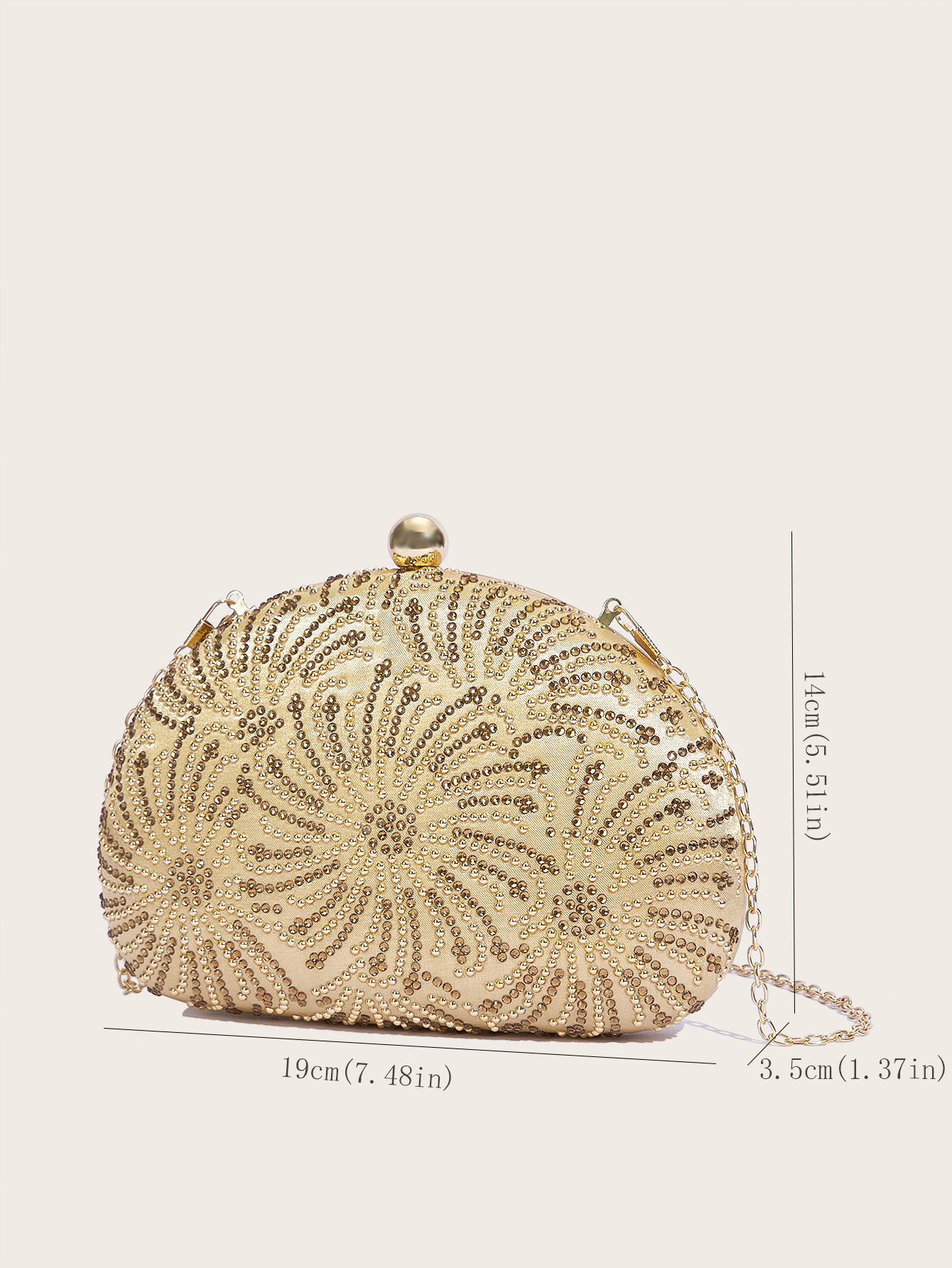 Borsa a tracolla con catena elegante da sera, da sposa e da ballo_voghion.com