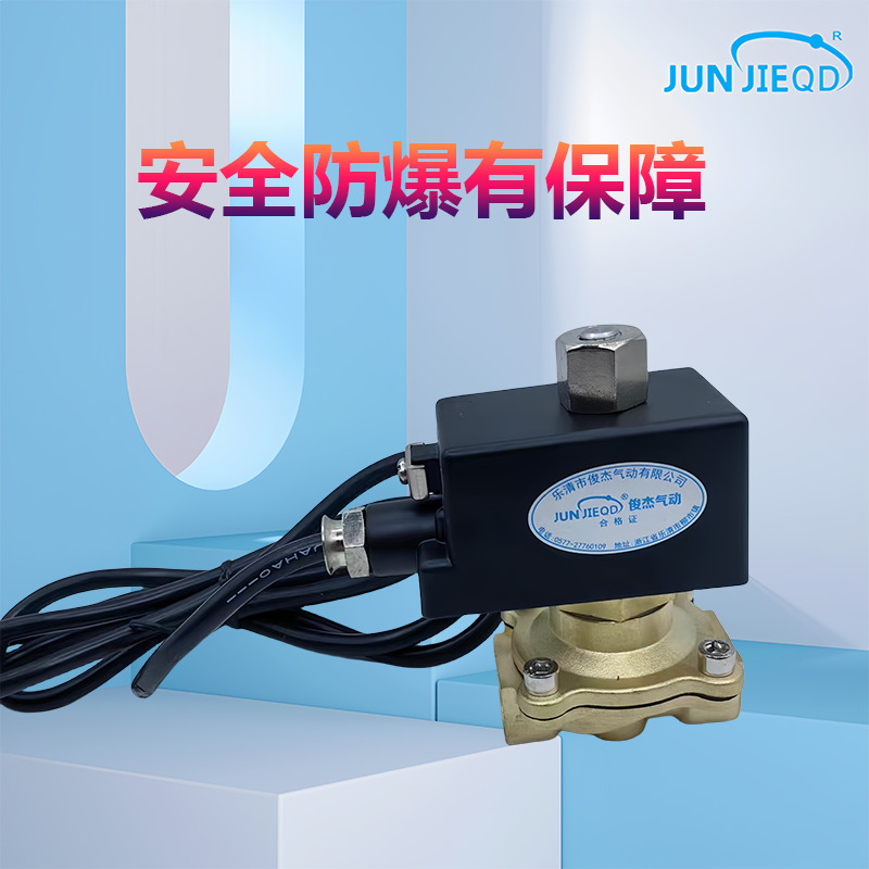源頭工廠4分6分1寸2寸不鏽鋼常閉防爆電磁閥水閥化工煤礦天然氣