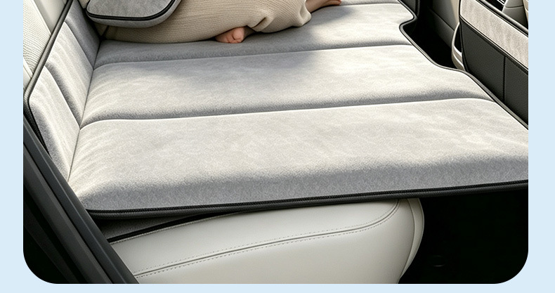 Car rear seat sleeping pad, foldable travel bed for SUVs and sedans, a must-have for children sleeping in the back seat, no inflation required