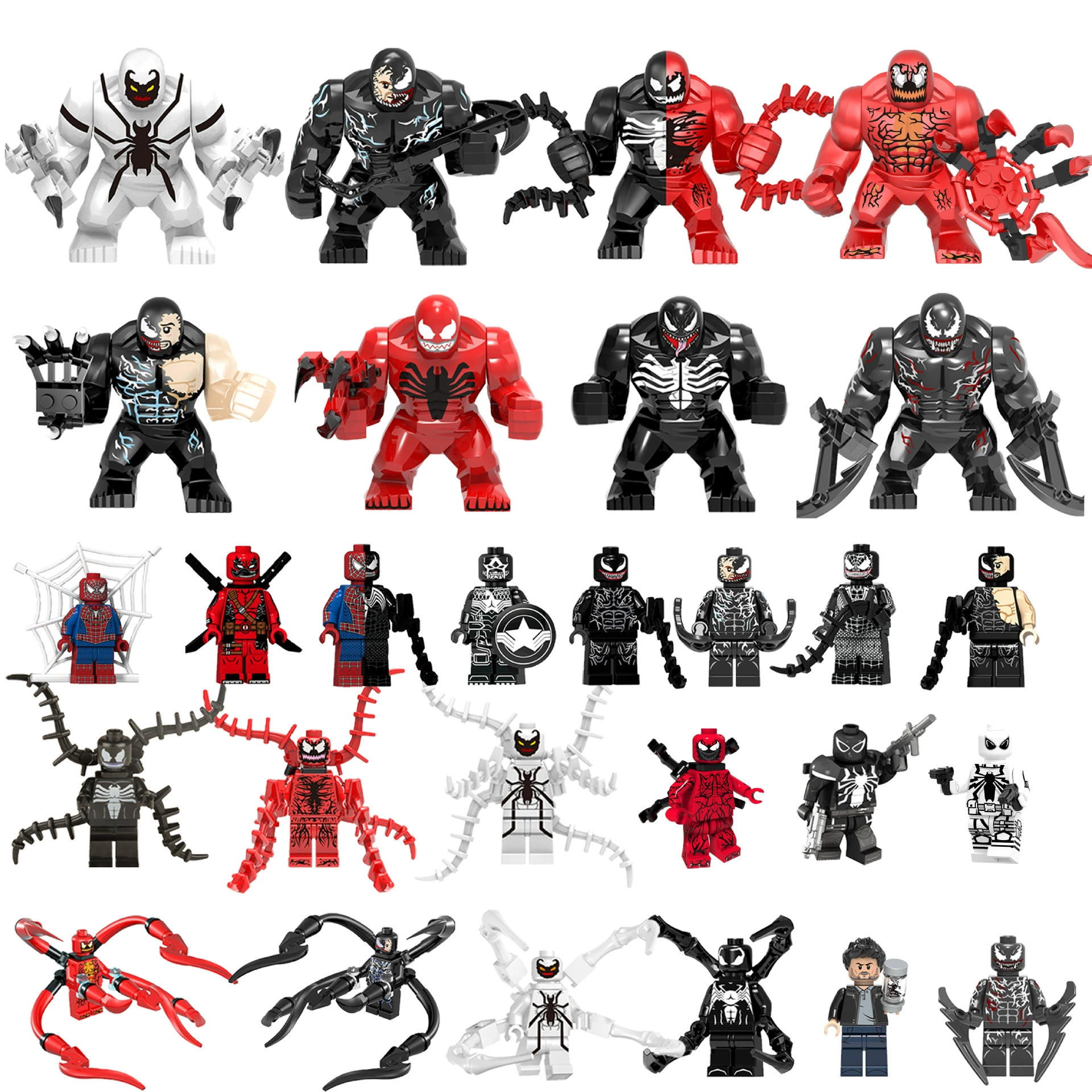 Конструктор с минифигурами, герои для мальчиков, игрушка, Marvel