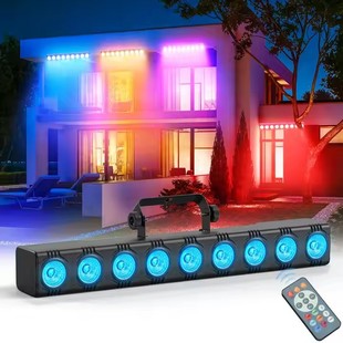 9 LED four-in-one remote control wall washer floodlight indoor dyeing background light Christmas party stage atmosphere light