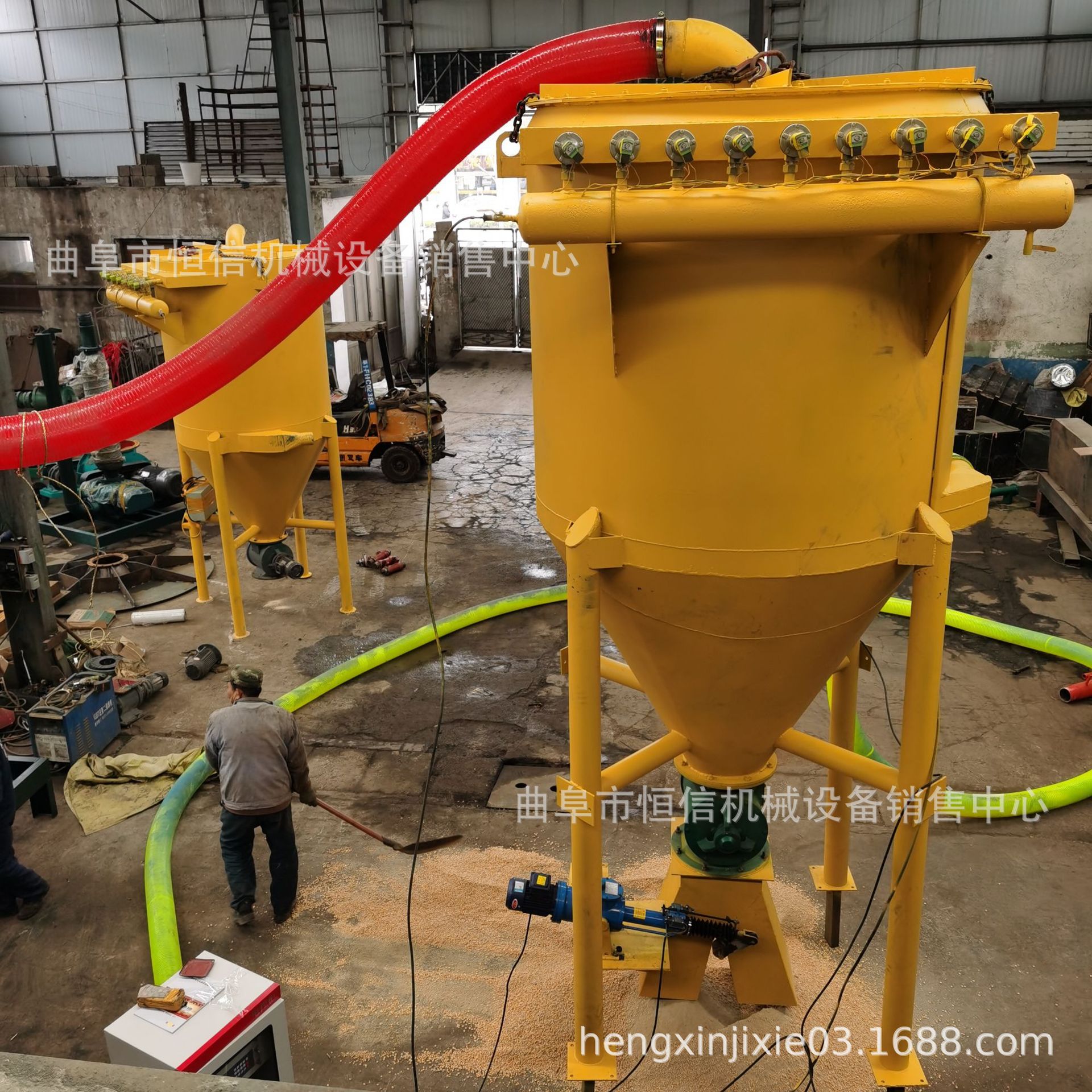 2021新型移动气力吸灰机zcjb 吨包海绵砂气力输送机 自产抽灰机