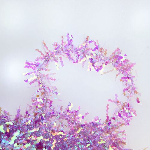 Cake rain thread bright edge Valentine's Day gold thread flower edge baking decoration birthday festival colorful edge