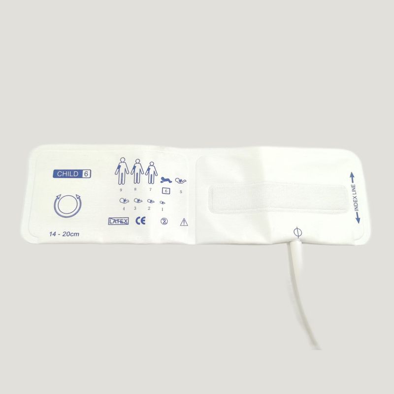 适用一次性血压计儿童双管 单管血压袖带兼容各大血压计50管长