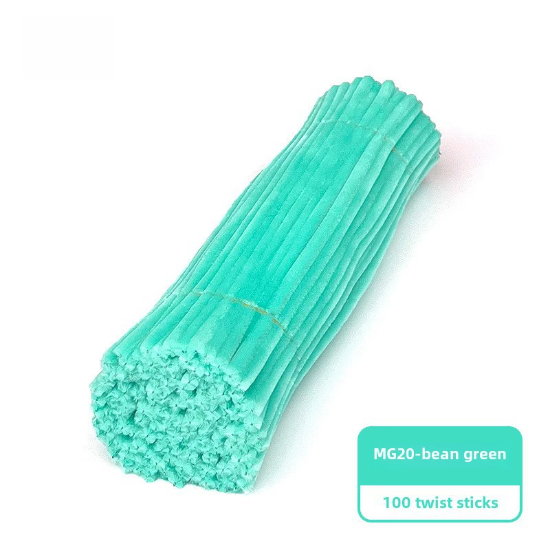 Encrypted twist rods (MaoGun) DIY craft pipe cleaners, ultra‑dense, multi‑color sets (about 100 pcs)