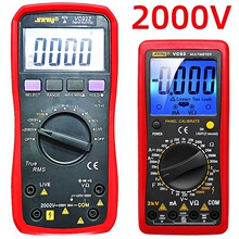 VC92数字万用表2000V 交直流电压测2KV高压多用背光表深圳滨江