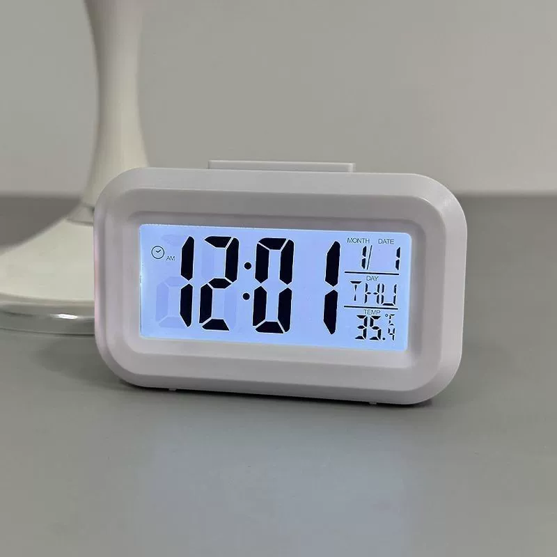 Мини-светящийся студенческий будильник Kitty, милый многофункциональный портативный настольный компактный настольный будильник для общежития
