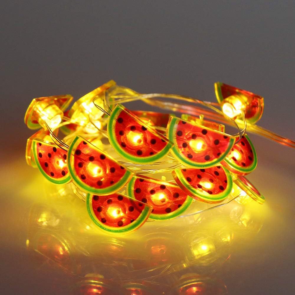Watermelon string LED colored lights, flashing lights, outdoor waterproof courtyard garden decorative lights, festival and wedding lighting projects.