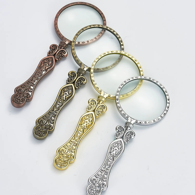 Увеличительное стекло в стиле ретро мощное увеличительное стекло HD увеличительное стекло для чтения портативное увеличительное стекло для прожектора оптом