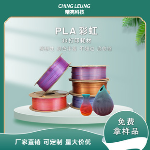 Precision Technology 3D Printing Filament Plapla Silk Rainbow Color 3D Candy Color Filament Hot Sale