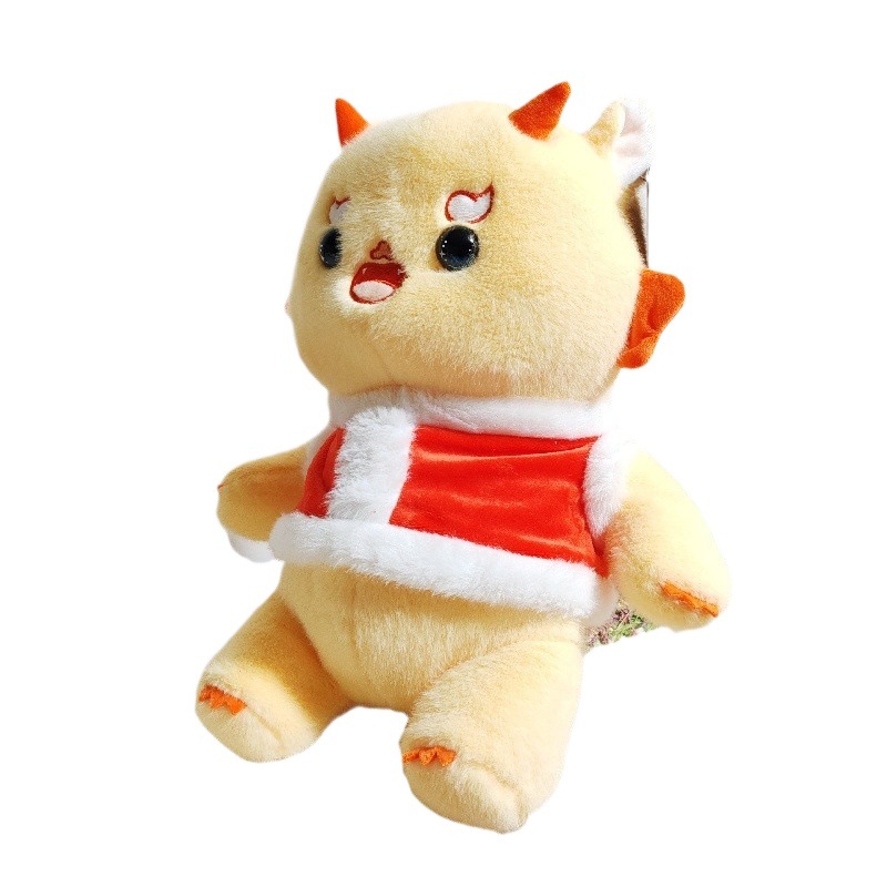 Muñecas alrededor del año del dragón del zodíaco, juguetes de peluche con adornos de dragón, día festivo de Año Nuevo, regalos de la empresa