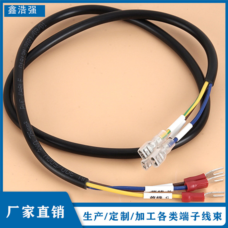 工厂批发 办公设备用线电子线 镀锡铜插座线束端子线生产