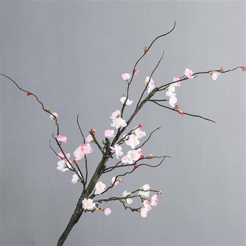 高度な模擬梅の枝、桃の花のダンス小道具、盆栽、リビングルーム、ロウバイの造花ディスプレイ装飾|undefined